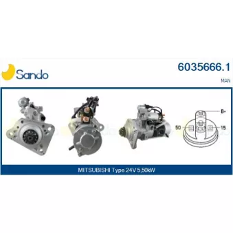 Démarreur SANDO OEM M9T65571AM
