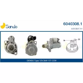 Démarreur SANDO OEM 02M911024H