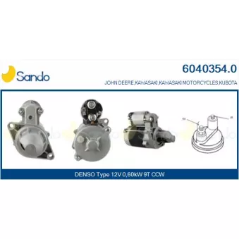 Démarreur SANDO 6040354.0