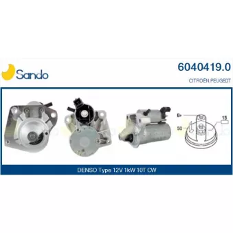 Démarreur SANDO OEM 1608064680