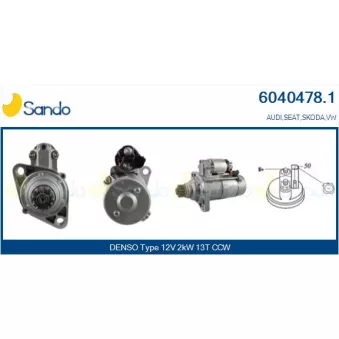 Démarreur SANDO OEM 02M911024CX