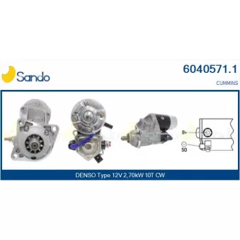Démarreur SANDO OEM 3971612