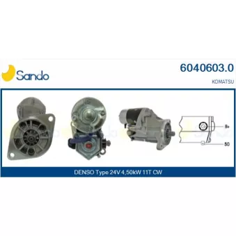 Démarreur SANDO OEM 6008133240
