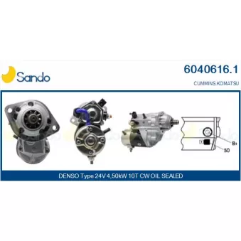 Démarreur SANDO OEM 6731812530