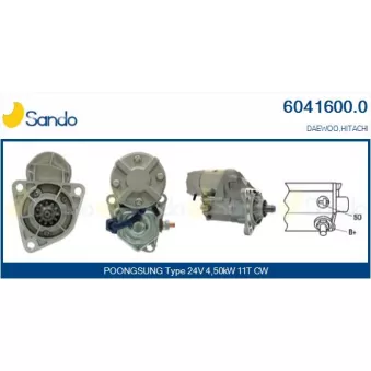 Démarreur SANDO OEM 1811001910