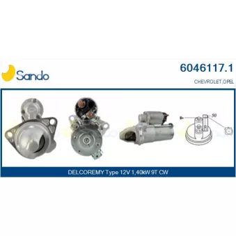 Démarreur SANDO 6046117.1