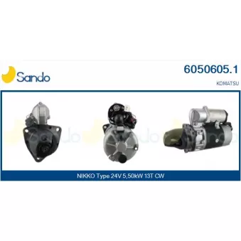 Démarreur SANDO OEM 6008132242