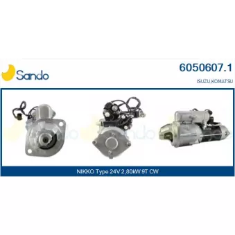 Démarreur SANDO OEM 6008134410