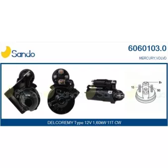 Démarreur SANDO OEM 3862307