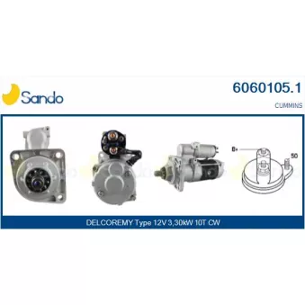 Démarreur SANDO OEM 1313394