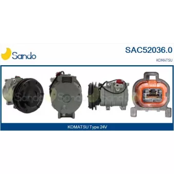 Compresseur, climatisation SANDO OEM X4436025