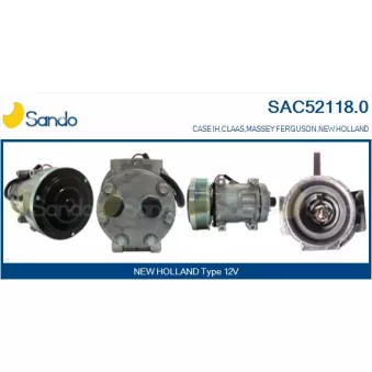 Compresseur, climatisation SANDO OEM 0006259940
