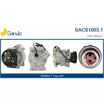 Compresseur, climatisation SANDO OEM 500313156