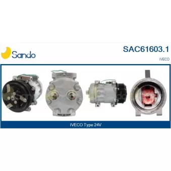 Compresseur, climatisation SANDO OEM 504185596