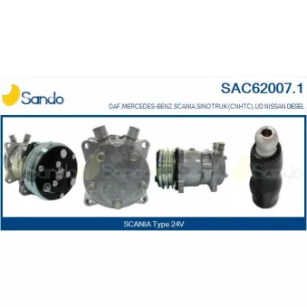 Compresseur, climatisation SANDO OEM 303483