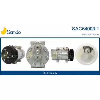 Compresseur, climatisation SANDO OEM 5010563567