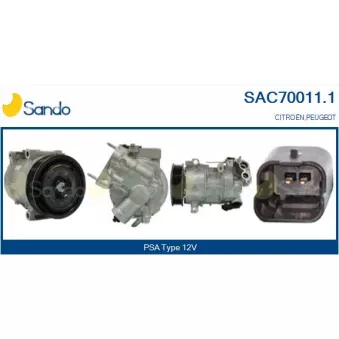 Compresseur, climatisation SANDO OEM 9802501780
