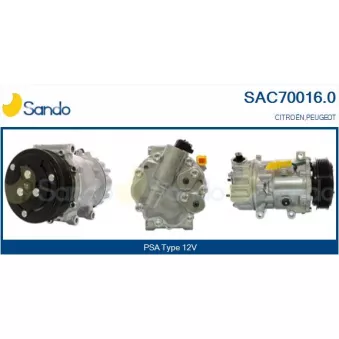 Compresseur, climatisation SANDO OEM 6453XN