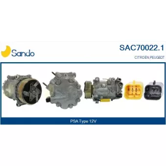 Compresseur, climatisation SANDO OEM 6453ZT