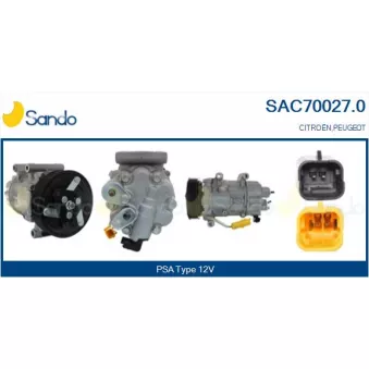Compresseur, climatisation SANDO OEM 6453QQ