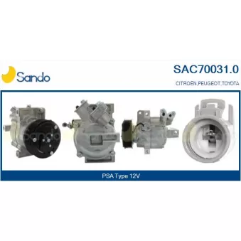 Compresseur, climatisation SANDO OEM 6453RJ