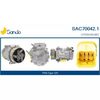 Compresseur, climatisation SANDO OEM 1671554080