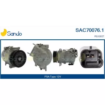 Compresseur, climatisation SANDO OEM 9823097580