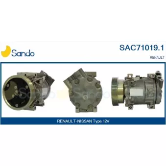 Compresseur, climatisation SANDO OEM 8200866447 Compresseur, climatisation SANDO OEM 8200866447