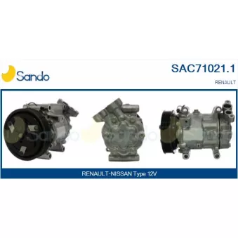 Compresseur, climatisation SANDO OEM 7700111235
