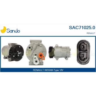 Compresseur, climatisation SANDO OEM 8200678499