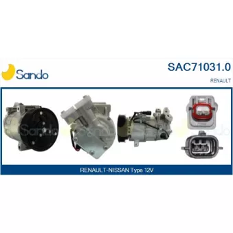 Compresseur, climatisation SANDO OEM 8200898810