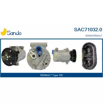 Compresseur, climatisation SANDO OEM 8200316164