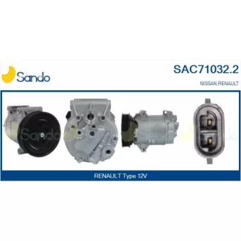 Compresseur, climatisation SANDO OEM 8200316164