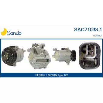 Compresseur, climatisation SANDO OEM 8200855146