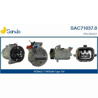 Compresseur, climatisation SANDO OEM 4435072