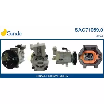 Compresseur, climatisation SANDO OEM 92600AX84B