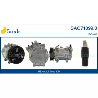Compresseur, climatisation SANDO OEM 7700100417