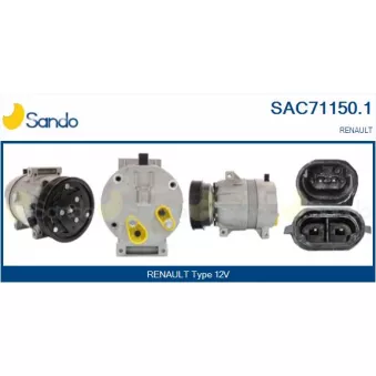 Compresseur, climatisation SANDO OEM 8200426136