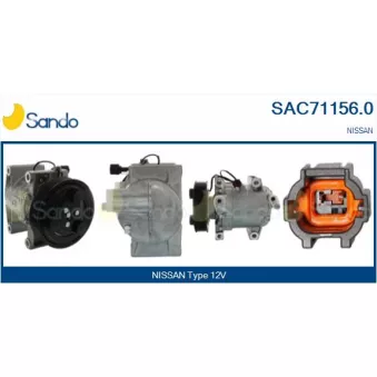 Compresseur, climatisation SANDO OEM 92600EB40E