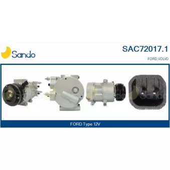 Compresseur, climatisation SANDO OEM 1566158