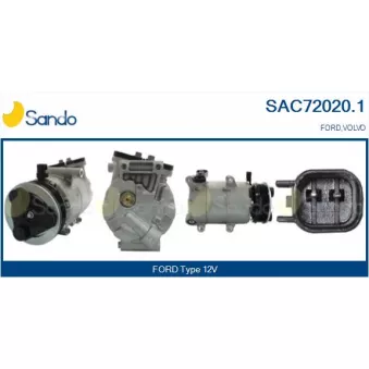 Compresseur, climatisation SANDO OEM 3M5H19D629RH