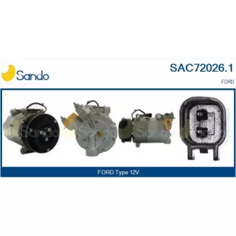 Compresseur, climatisation SANDO OEM DV6119D629DB