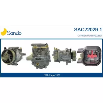 Compresseur, climatisation SANDO OEM 9676552680
