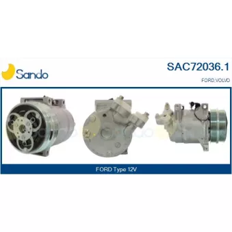 Compresseur, climatisation SANDO OEM 3M5H19D629ML