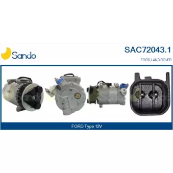 Compresseur, climatisation SANDO OEM lr039622