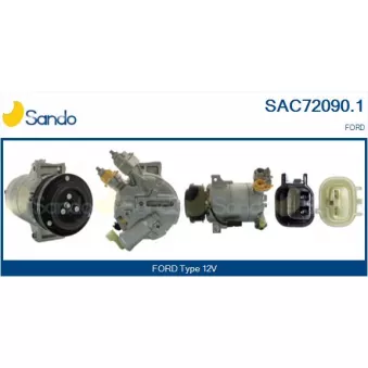 Compresseur, climatisation SANDO OEM F1F119D629FC