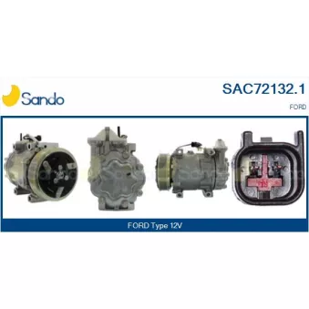 Compresseur, climatisation SANDO OEM 5S6119D629AA