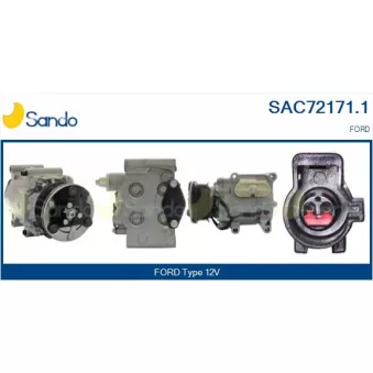Compresseur, climatisation SANDO OEM 8S6119D629AB