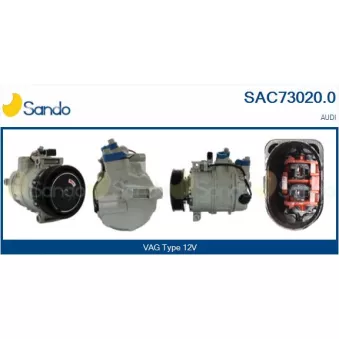 Compresseur, climatisation SANDO OEM 8H0260805B