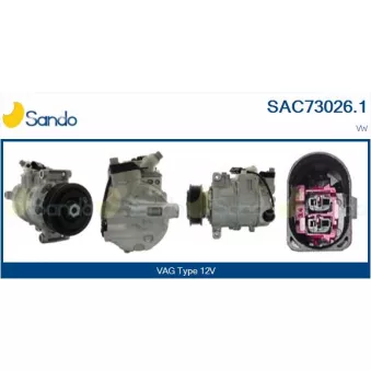 Compresseur, climatisation SANDO OEM 7E0820803P